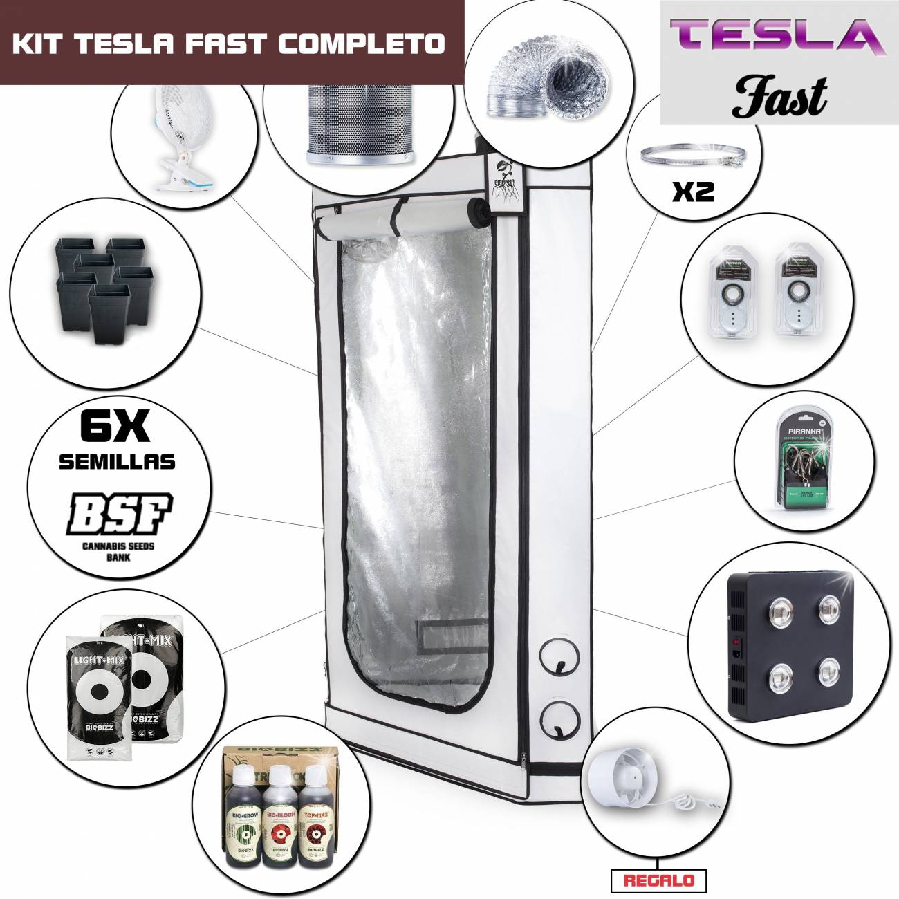 Kit Tesla Fast Corner - T360W Completo