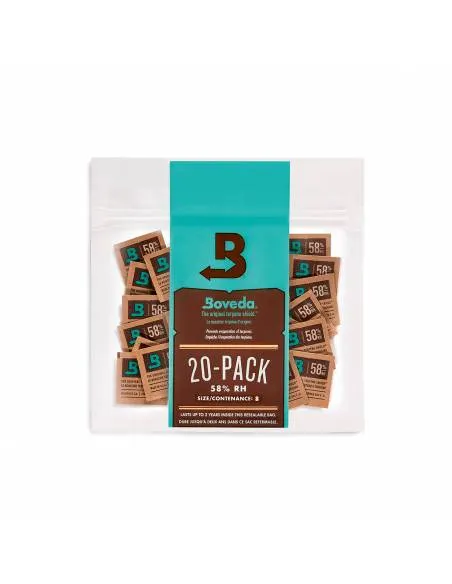 Boveda Size 8g 58% Pack 10u