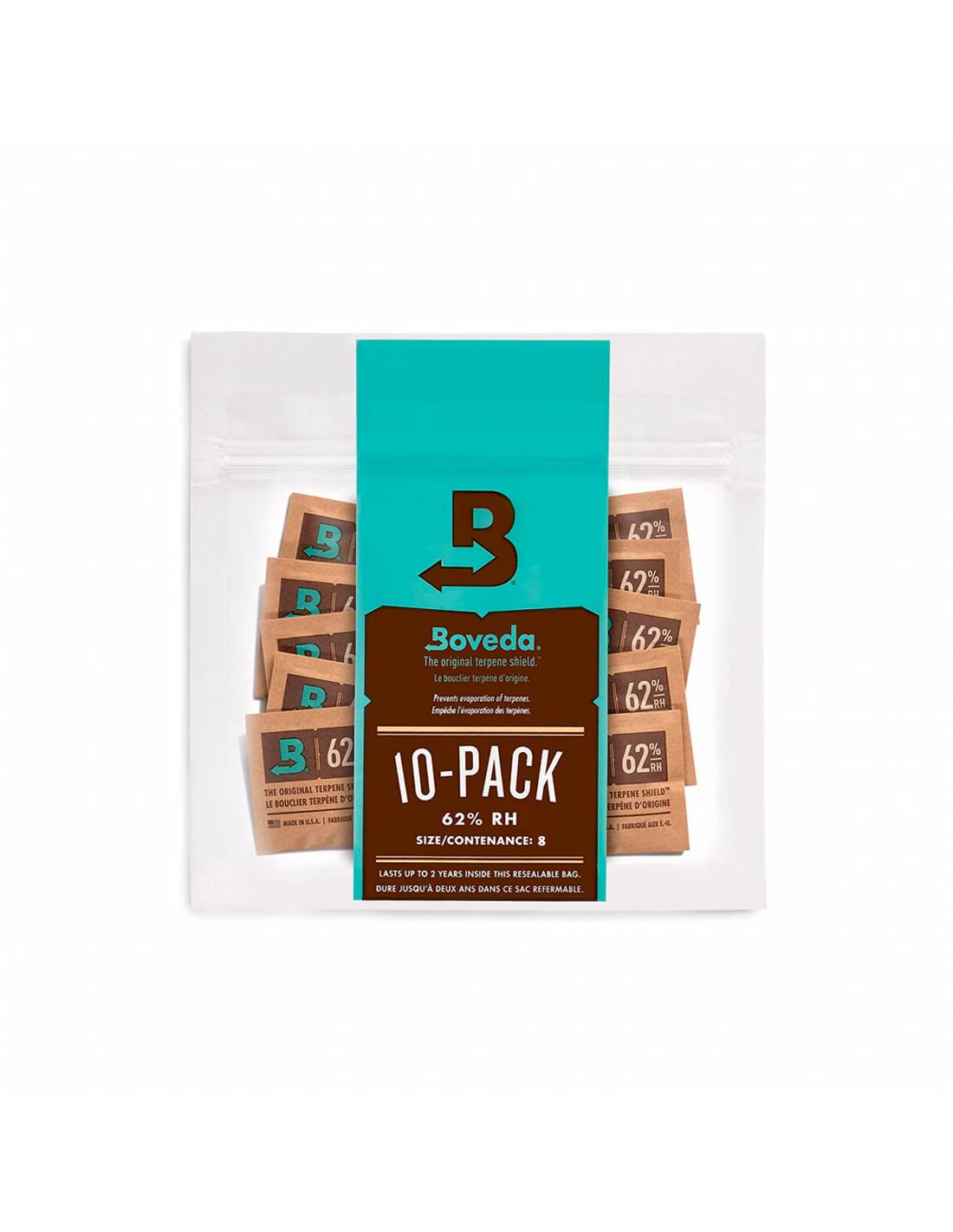 Boveda Size 4g 62% Pack 10u