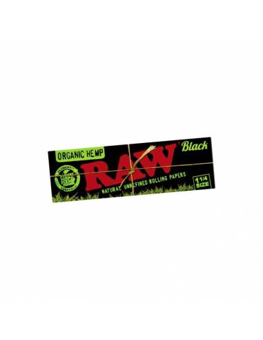 Papelillo RAW Black Organic Hemp 1 1/4