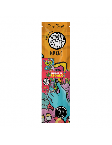 Hemp Wraps Blunt Soulblime Durazno (2u)