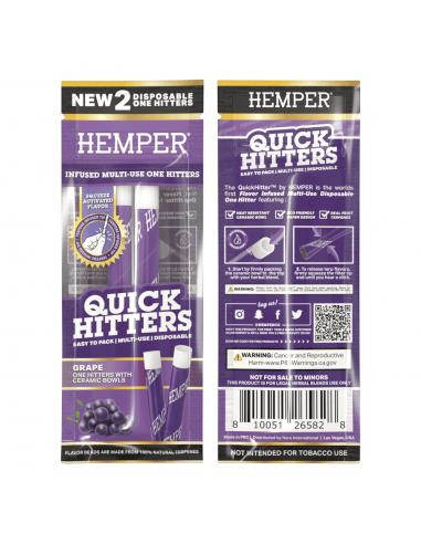 Hemper Quick Hitter Desechable Uva (2u)