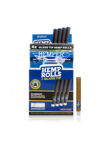 Hemper Mini Size  Hemp Rolls + Glass...