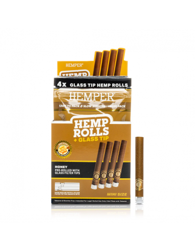 Hemper Mini Size  Hemp Rolls + Glass...