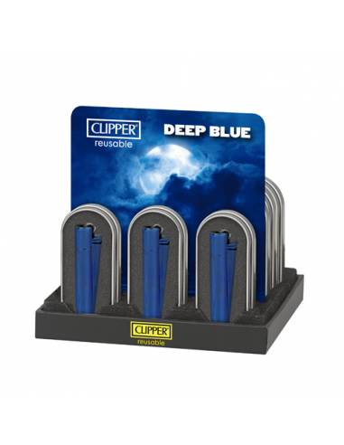 Encendedor Clipper Metálico Deep Blue...