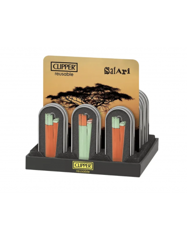 Encendedor Clipper Metálico Safari (1u)