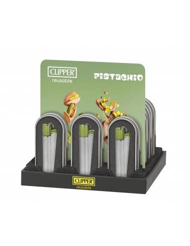 Encendedor Clipper Metálico Pistachio...