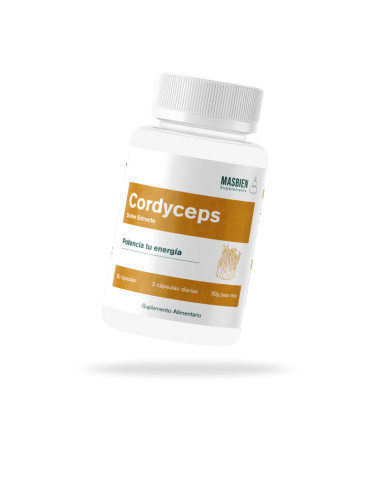 Cordyceps Doble Extracto 60 Cápsulas...