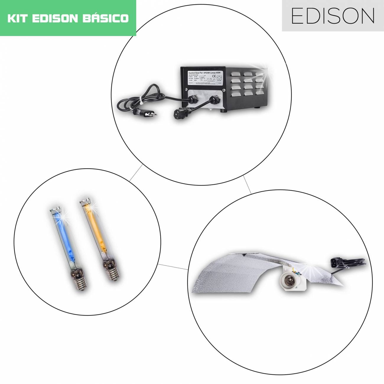 Kit Eléctrico Edison HID 250W