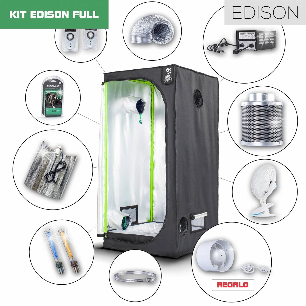 Kit Edison 80 - 250W Completo