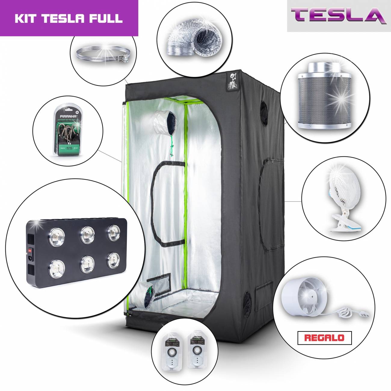 Kit Tesla 100 - T540W Completo