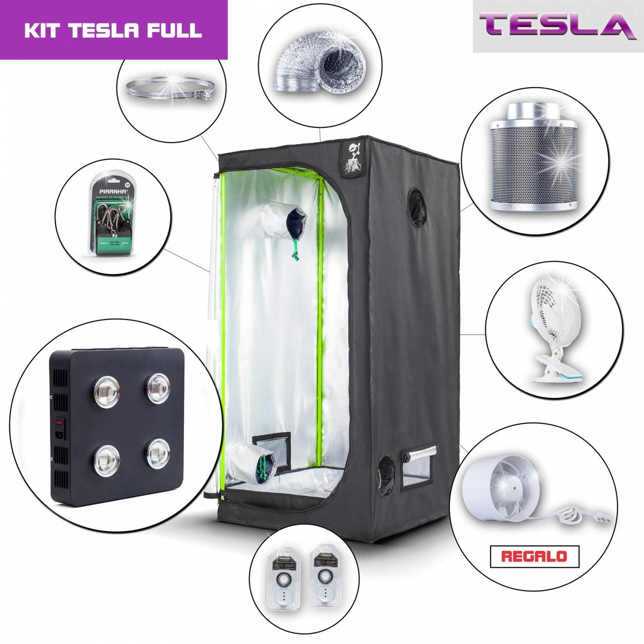 Kit Tesla 80 - T360W Completo