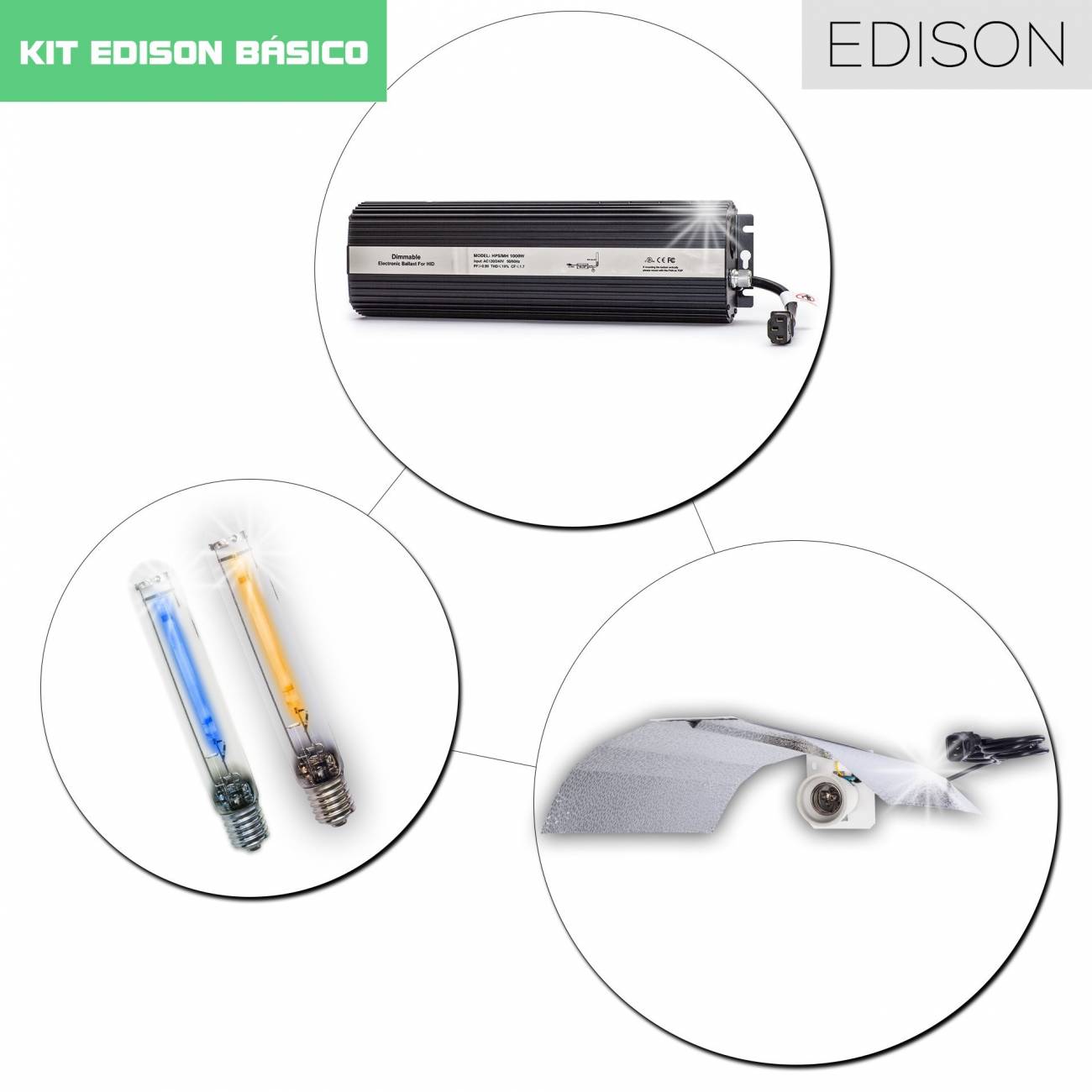 Kit Eléctrico Edison HID 1000W
